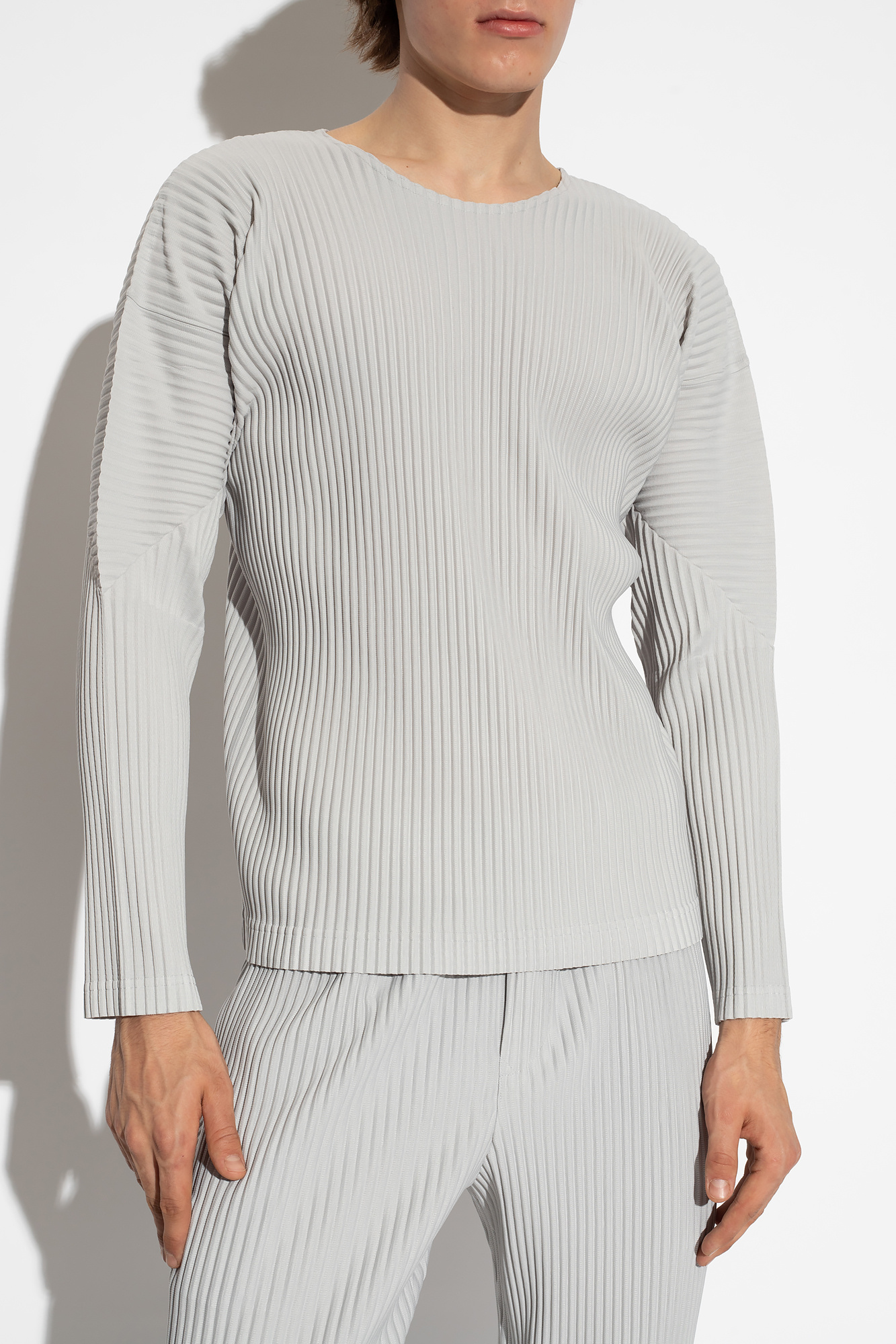 Issey Miyake Homme Plisse Pleated T-shirt with long sleeves